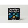 Naklejka DevOps Engineer - wodoodporna 70 x 70 mm