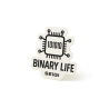 Naklejka Binary Life — winylowa 10 x 6 cm