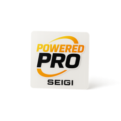 Naklejka Powered Pro 10x10 cm