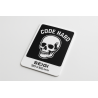 Naklejka Code Hard — wodoodporna winylowa 90×60 mm