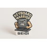 Naklejka Keyboard Warrior – winylowa 7x5 cm