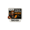 Naklejka Stack Overflow Hero — matowa 70 x 70 mm