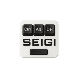 Naklejka Ctrl Alt Del — matowy winyl