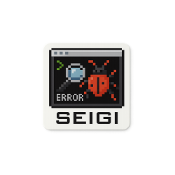 Naklejka Pixel Bug 60x60 mm – wodoodporna dekoracja 8-bit