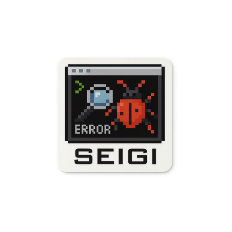 Naklejka Pixel Bug 60x60 mm – wodoodporna dekoracja 8-bit