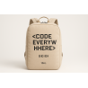 Torba Code Everywhere beżowa na laptop 15 cali