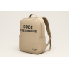 Torba Code Everywhere beżowa na laptop 15 cali