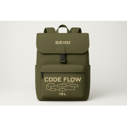 Torba miejska Code Flow Oliwkowa 15L