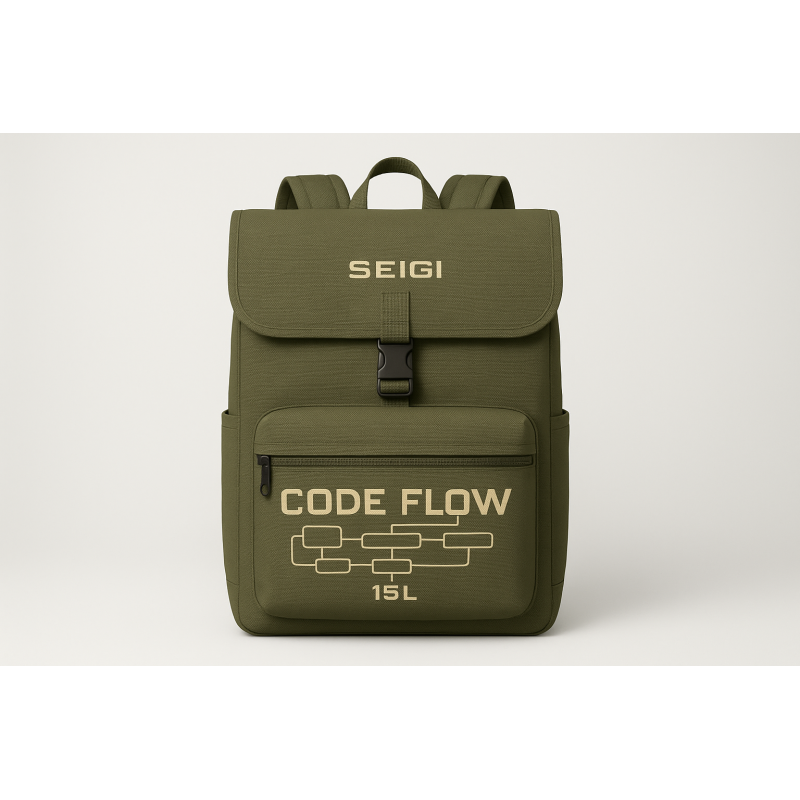 Torba miejska Code Flow Oliwkowa 15L