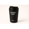 Kubek termiczny Coding Time 350 ml — czarny mat