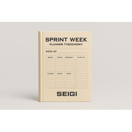 Planner tygodniowy Sprint Week A5 — organizer z listami zadań