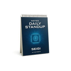 Notes Daily Standup – Pad do codziennych spotkań (A4, 50 kartek)