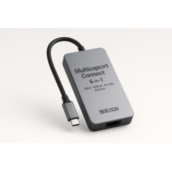 Przejściówka Multiport Connect 6w1 USB-C — HDMI 4K, PD 100W, Ethernet