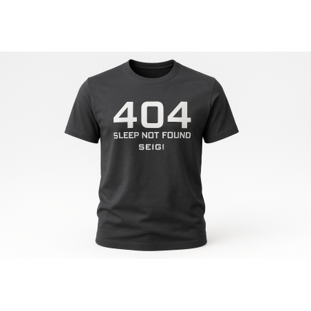 Koszulka męska 404 Sleep Not Found grafitowa