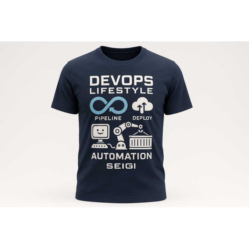 Koszulka męska DevOps Lifestyle granatowa