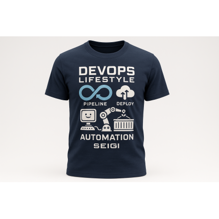 Koszulka męska DevOps Lifestyle granatowa