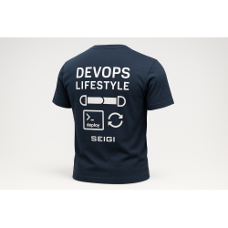 Koszulka męska DevOps Lifestyle granatowa