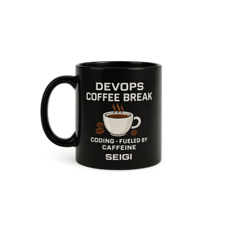 Kubek DevOps Coffee Break czarny