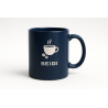 Kubek Deploy First Coffee Later granatowy