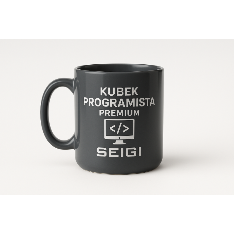 Kubek Programista Premium grafitowy