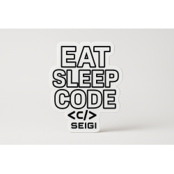 Naklejka Eat Sleep Code