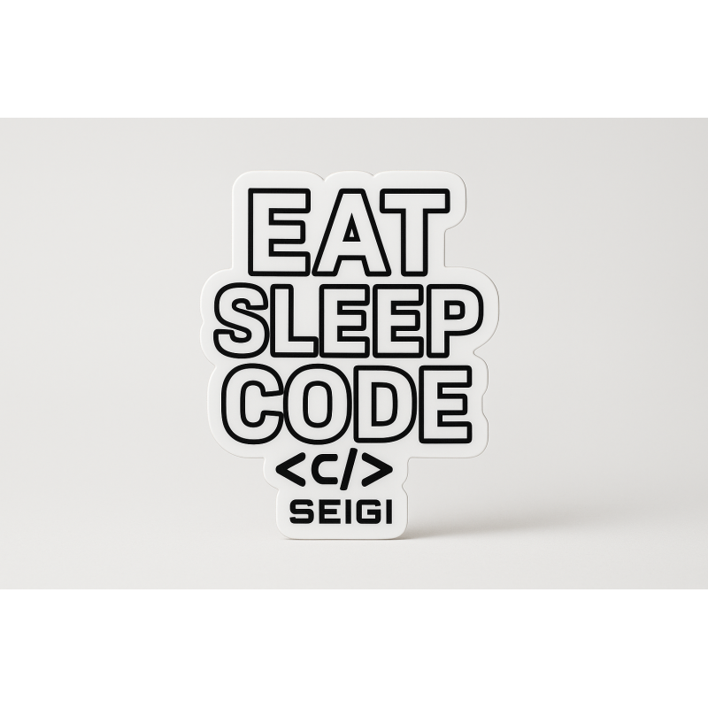 Naklejka Eat Sleep Code