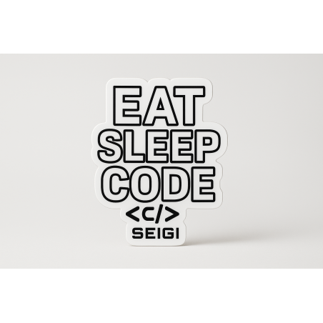 Naklejka Eat Sleep Code