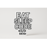 Naklejka Eat Sleep Code